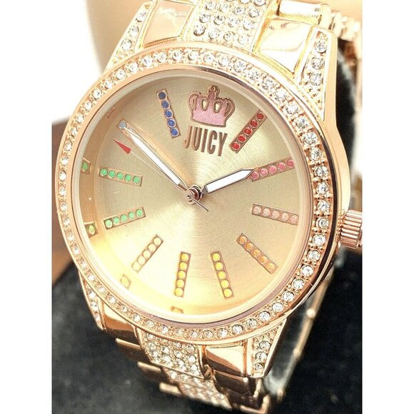 Juicy By Juicy Couture Women's Watch JC/5014 Quartz Rose Gold Steel 34mm - Picture 1 of 14